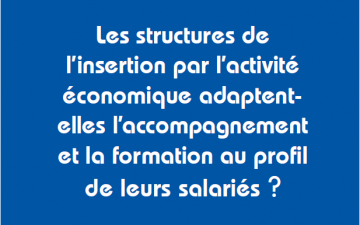 Les SIAE et l’accompagnement des salariés