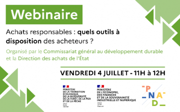 Webinaire « Achats responsables : Quels outils à disposition des acheteurs ? »