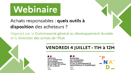 Webinaire « Achats responsables : Quels outils à disposition des acheteurs ? »