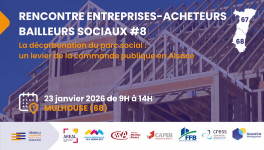 RENCONTRE ENTREPRISES ACHETEURS BAILLEURS SOCIAUX LE 23/01/2026 A MULHOUSE