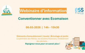 WEBINAIRE ESS FRANCE : CONVENTIONNER AVEC ECOMAISON 06/03/2026