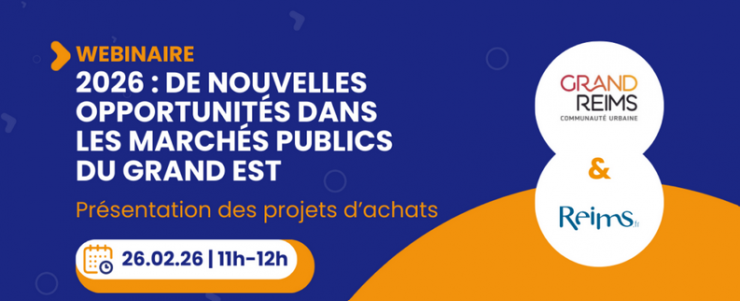 WEBINAIRE PRESENTATION DES PROJETS D'ACHATS GRAND REIMS VILLE DE REIMS 26 FEVRIER 2026