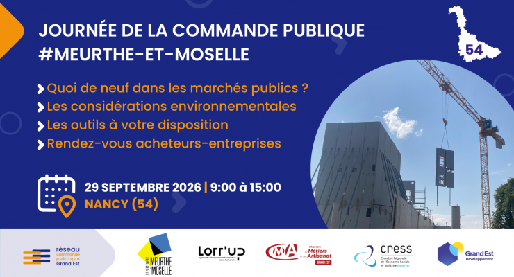 JOURNEE COMMANDE PUBLIQUE MEURTHE ET MOSELLE  29/09/2026