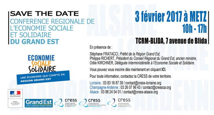 Participez à la conférence régionale ESS Grand-Est